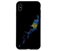 Carte du Drapeau des Palaos dans Les Langues du Monde Coque pour iPhone XS Max