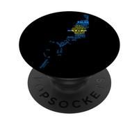 Carte du Drapeau des Palaos dans Les Langues du Monde PopSockets PopGrip Adhésif