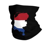 Carte du Drapeau des Pays-Bas Unisexe Tour De Cou Multifonctionnel Cache Cou Coupe-Vent Bandeau pour Randonnée Sport Marche Cyclisme