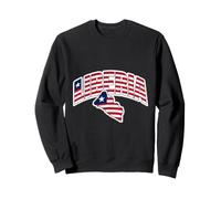 Carte du Drapeau du Libéria | Typographie audacieuse du Libéria Carte du Drapeau libérien Sweatshirt