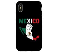 Carte du Drapeau du Mexique résistant à la fierté Mexicaine Chicano Chingona Migra Coque pour iPhone X/XS