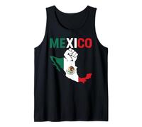 Carte du Drapeau du Mexique résistant à la fierté Mexicaine Chicano Chingona Migra Débardeur