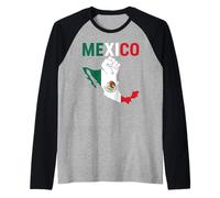 Carte du Drapeau du Mexique résistant à la fierté Mexicaine Chicano Chingona Migra Manche Raglan