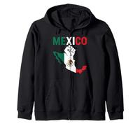 Carte du Drapeau du Mexique résistant à la fierté Mexicaine Chicano Chingona Migra Sweat à Capuche