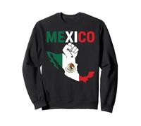 Carte du Drapeau du Mexique résistant à la fierté Mexicaine Chicano Chingona Migra Sweatshirt