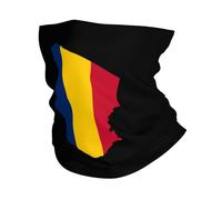 Carte du Drapeau du Tchad Homme Femme Cache Cou Séchage Rapide Bandana Respirant Tour De Cou pour Pêche Golf Cyclisme Voyage