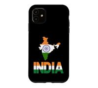Carte du Drapeau Indien Tricolore Ashoka Chakra Indien Coque pour iPhone 11