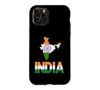 Carte du Drapeau Indien Tricolore Ashoka Chakra Indien Coque pour iPhone 11 Pro