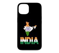Carte du Drapeau Indien Tricolore Ashoka Chakra Indien Coque pour iPhone 13