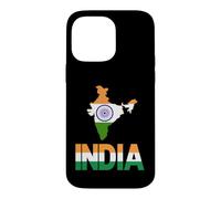 Carte du Drapeau Indien Tricolore Ashoka Chakra Indien Coque pour iPhone 14 Pro Max
