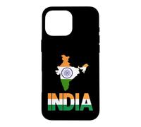 Carte du Drapeau Indien Tricolore Ashoka Chakra Indien Coque pour iPhone 16 Pro Max