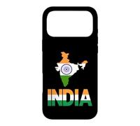 Carte du Drapeau Indien Tricolore Ashoka Chakra Indien Coque pour iPhone 17 Pro Max