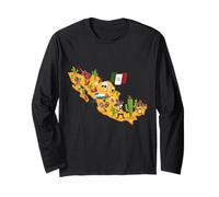 Carte du Drapeau Mexicain Viva - Cadeau de Voyage - Cinco de Mayo Manche Longue
