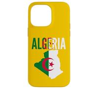 Carte du Drapeau National de la fierté algérienne Coque pour iPhone 14 Pro Max