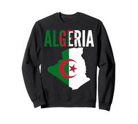 Carte du Drapeau National de la fierté algérienne Sweatshirt