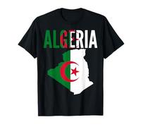 Carte du Drapeau National de la fierté algérienne T-Shirt