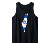 Carte du Drapeau National d'Israël Débardeur