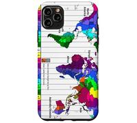 Carte du Fuseau horaire Mondial Coque pour iPhone 11 Pro Max