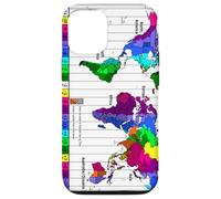Carte du Fuseau horaire Mondial Coque pour iPhone 12/12 Pro