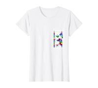 Carte du Fuseau horaire Mondial T-Shirt Graphique avec Valeur