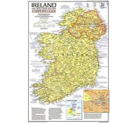 Carte du guide touristique de l'Irlande et de l'Irlande du Nord de 1981