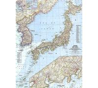 Carte du Japon et de la Corée de 1960