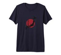 Carte du Japon Pays du Soleil Levant T-Shirt Haut de Gamme