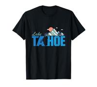 Carte du lac Tahoe en Californie Montagnes Randonnée Camping Vintage T-Shirt