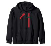 Carte du Maroc - T-Shirt de Voyage Patrimoine marocain Sweat à Capuche