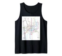 Carte du métro de Shanghai - Chine - T-Shirt Débardeur