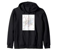 Carte du métro de Shanghai - Chine - T-Shirt Sweat à Capuche