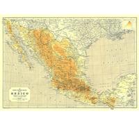 Carte du Mexique de 1914