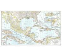 Carte du Mexique, de l'Amérique centrale et des Antilles de 1939