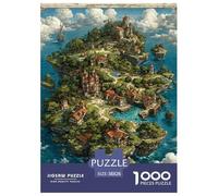 Carte du Monde 1000 Pièces Puzzle Jeu Éduchatif Créatif Merveilleux Jigsaws Belle Décoration Puzzle pour Cadeaux De Voyage, Présent 38x26cm/1000pcs
