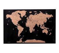 Carte du Monde à Gratter 43 cm - Scratch Map - Carte de Voyage Monde - Cadeau.
