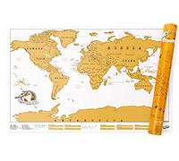 Carte du Monde à Gratter, Mappemonde à Gratter, Carte de voyage