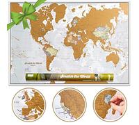 Carte du Monde à gratter- Très grand format - Mise à jour 2025-84 x 59 cm - Maps International : + de 50 ans d'expérience dans la cartographie