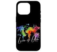 Carte du Monde Arc-en-Ciel l'amour dans Le Amour Love Coque pour iPhone 16 Pro