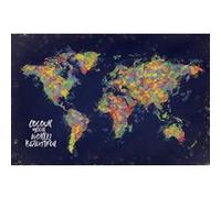Carte du Monde - Colour Your World Beautiful - 61x91,5 cm - AFFICHE / POSTER G