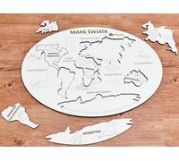 Carte du monde - continents et océans
