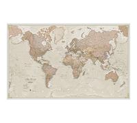 Carte du monde géante antique - Laminée/encapsulée - 201 x 116,5 cm | Maps International