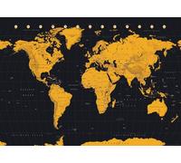 Carte du Monde - Gold World Map - 61x91,5cm - Affiche / Poster