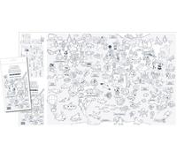 Carte du monde. Livre de coloriage XL