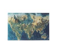 Carte du monde magique pour adultes - Grand puzzle pour divertissement âgé et intelligence pour adultes et familles - Cadeau idéal pour votre famille - Puzzle pour adultes - 1000 pièces