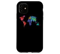Carte du Monde Pays Drapeau Atlas Coque pour iPhone 11