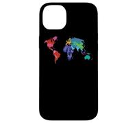 Carte du Monde Pays Drapeau Atlas Coque pour iPhone 14 Plus