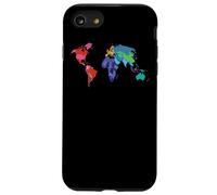 Carte du Monde Pays Drapeau Atlas Coque pour iPhone SE (2020) / 7/8