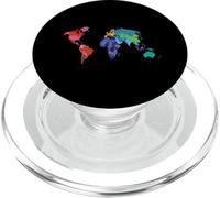 Carte du Monde Pays Drapeau Atlas PopSockets PopGrip pour MagSafe