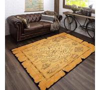 Carte Du Monde Rétro Tapis De Salon Impression 3D 60 X 120 Cm - Paillasson D'Intérieur - Doux Au Toucher - Lavable - Antitache, Ne Perd Pas Ses Poils : Respectueux De L'Nnement, Antidérap -25513930112