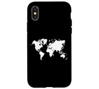 Carte du Monde Simple Motif pour Les Voyageurs du Monde Coque pour iPhone X/XS